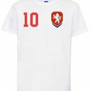 Youth Designz T-Shirt "Tschechische Republik Kinder T-Shirt im Fußball Trikot Look" mit trendigem Motiv