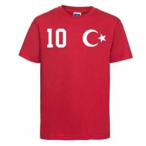 Youth Designz T-Shirt "Türkei Kinder T-Shirt im Fußball Trikot Look" mit trendigem Motiv