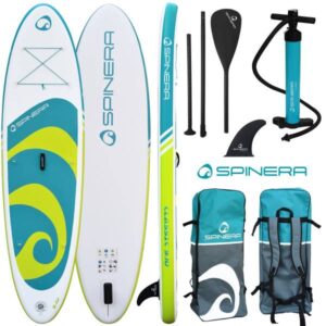 SPINERA SUP CLASSIC 9.10 PACK 1 iSUP aufblasbar Surfboard, Stand Up Paddle 300cm