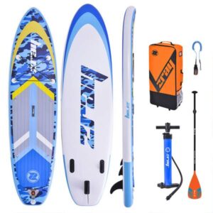 ZRAY Camo Blue 10'8" SUP Board Stand Up Paddle aufblasbar Surfboard 325x84x15cm