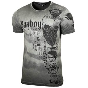 Baxboy T-Shirt Baxboy T-Shirt Rundhalsshirt mit Markenprint