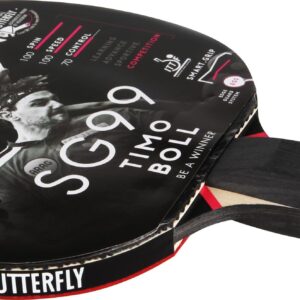 Butterfly Tischtennisschläger "Timo Boll SG99", Einzigartige Grifftechnologie "smart.grip"