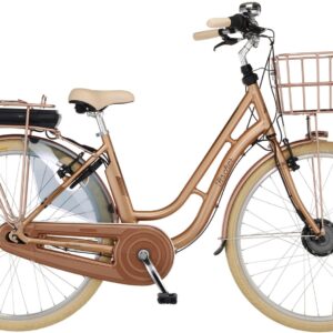 FISCHER Fahrrad E-Bike "CITA RETRO 2.2 522", 7 Gang, Shimano, Nexus, Frontmotor 250 W, (mit Fahrradschloss)