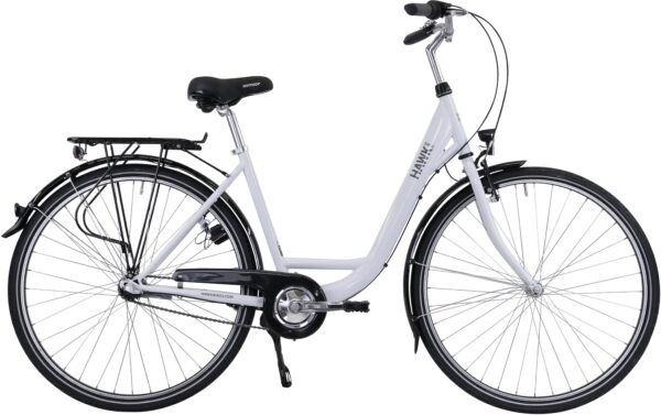 HAWK Bikes Cityrad "HAWK City Wave Premium White", 3 Gang, Shimano, Nexus Schaltwerk