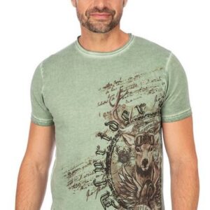 MarJo Trachtenshirt T-Shirt INGO eukalyptus