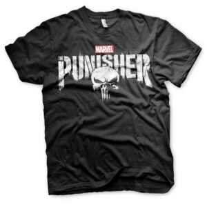 Metamorph T-Shirt Punisher T-Shirt Distressed Logo Offiziell lizenziertes T-Shirt aus der Marvel's The Punisher Serie