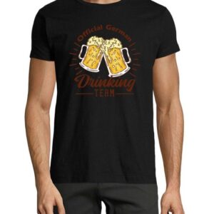 MyDesign24 T-Shirt Herren Fun Print Shirt - Oktoberfest official Drinking Team Baumwollshirt mit Aufdruck Regular Fit, i304
