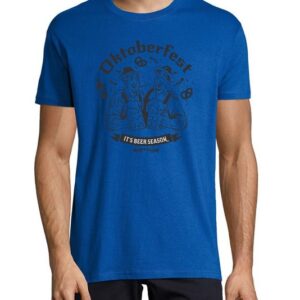 MyDesign24 T-Shirt Herren Fun Shirt - Trinkshirt Oktoberfest T-Shirt It's Beer Season Baumwollshirt mit Aufdruck Regular Fit, i324