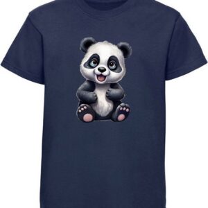 MyDesign24 T-Shirt Kinder Wildtier Print Shirt bedruckt - Baby Panda Bär Baumwollshirt mit Aufdruck, i264