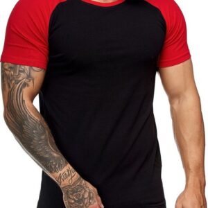 OneRedox T-Shirt 2031ST (Shirt Polo Kurzarmshirt Tee, 1-tlg., im modischem Design) Fitness Freizeit Casual