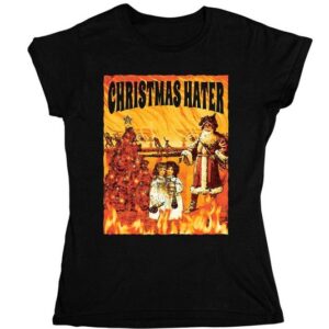 Quattro Formatee Kurzarmshirt Christmas Hater Anti-Weihnachten Damen T-Shirt (1-tlg)
