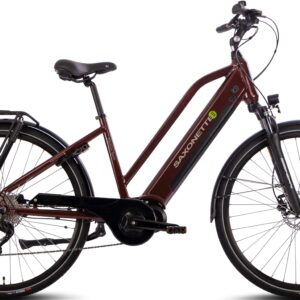 SAXONETTE E-Bike "Premium Sport (Trapez)", 10 Gang, Mittelmotor 250 W