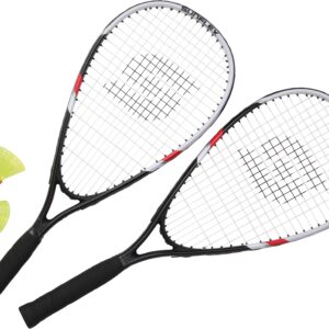 Sunflex Speed-Badmintonschläger "Speed Badminton Sonic", (Set, 5 tlg., mit Bällen-mit Schlägerhülle-mit Tasche)