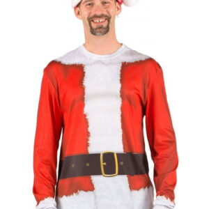 Weihnachtsmann Herren T-Shirt Bedrucktes Shirt mit Santa Motiv M