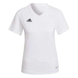 adidas Entrada 22 T-Shirt Damen HC0442 WHITE - Gr. L
