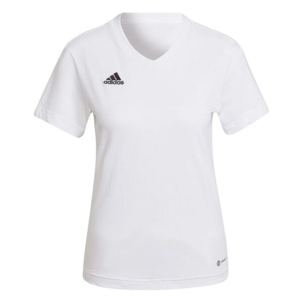 adidas Entrada 22 T-Shirt Damen HC0442 WHITE - Gr. XS