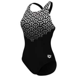 Arena - Women's Kikko V Swimsuit V Back Graphic - Badeanzug Gr 36 schwarz