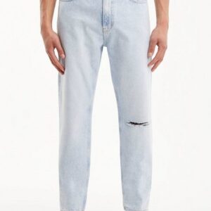 Calvin Klein Jeans Tapered-fit-Jeans REGULAR TAPER mit Calvin Klein Leder-Badge