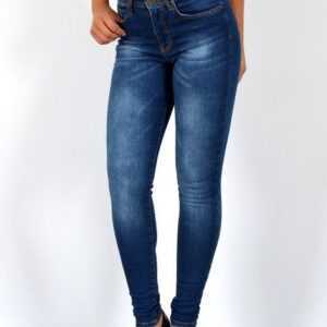 ESRA High-waist-Jeans J284 High Waist, Damen Skinny Jeans, Used-Optik, mit Stretch, Damen enge Röhrenjeans Hoch Bund