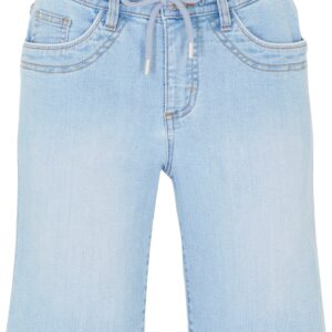 Komfort-Stretch-Jeans -Bermuda mit Bindeband