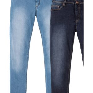 Regular Fit Stretch-Jeans, Straight (2er Pack)