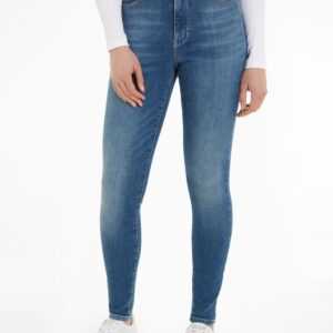 Tommy Jeans Bequeme Jeans "Sylvia Skinny Slim Jeans Hohe Leibhöhe", mit Ledermarkenlabel