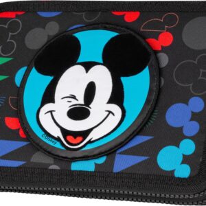 CoolPack Federmäppchen "Etui XL, Disney, Mickey Mouse, mit 2 Reißverschlüssen"
