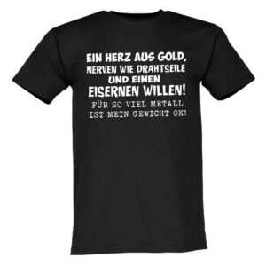 Lustige & Witzige T-Shirts T-Shirt T-Shirt Ein Herz aus Gold Fun-Shirt Logo 127 T-Shirt, Lustig, Spruch, Druck