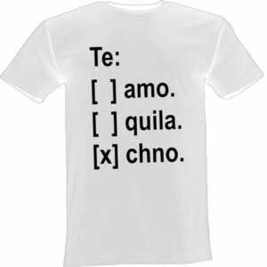 Lustige & Witzige T-Shirts T-Shirt T-Shirt Teamo Tequila Techno Fun-Shirt Party Logo 93. T-Shirt, Spruch, Motto, Techno, Musik