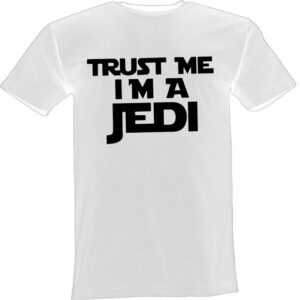 Lustige & Witzige T-Shirts T-Shirt T-Shirt Trust me I am a Jedi Shirt Logo 103 T-Shirt, Logo, Spruch