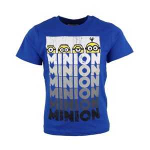 Minions Print-Shirt Die Minions Kinder Jungen kurzarm T-Shirt Gr. 110 bis 140, baumwolle, Blau oder Schwarz