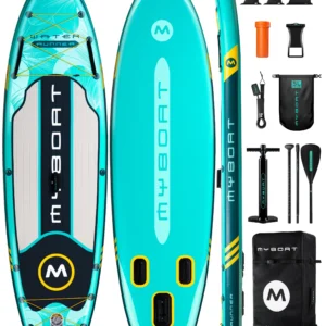 PF Outdoor All Round SUP 10'6''*35'' Inflatable Stand Up Paddleboard Paddle Surfboard Surfboard Paddle Board