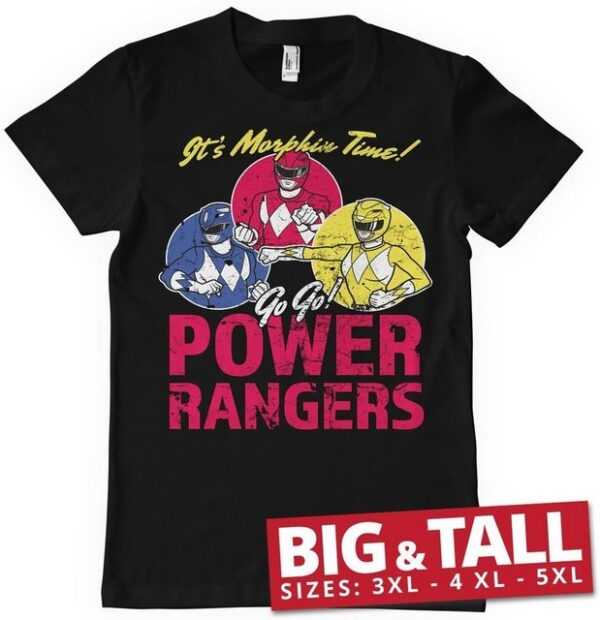 POWER RANGERS T-Shirt It'S Morphin Time Big & Tall T-Shirt
