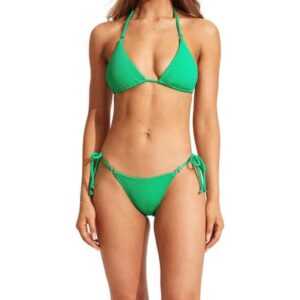 Seafolly Tie Side Rio Pant Damen Bikini (Grün 34) Bikinis