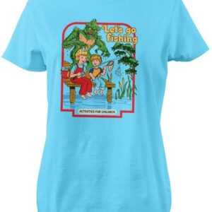 Steven Rhodes T-Shirt Let's Go Fishing Girly Tee