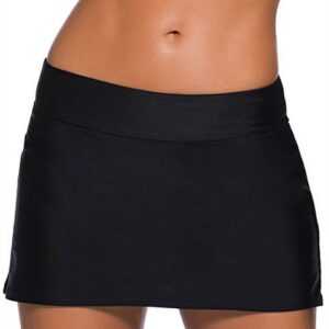 AFAZ New Trading UG Shorts Damen-Bikini Hose, Anti-Exposition-Strand-Badehose schwarz, große Badehose mit hoher Taille
