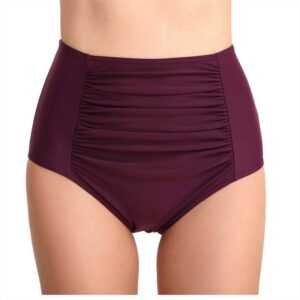 AFAZ New Trading UG Shorts Plissierter Triangel-Bikini-Badeanzug für Damen mit Bauchkontrolle