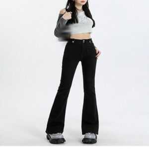 AFAZ New Trading UG Stretch-Jeans Schlagjeans Damen Jeans Straight-Jeans Jeanshose Skinny-fit-Jeans