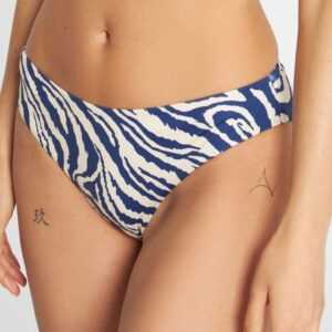 Bikini Bottom Sanda Zebra Blau