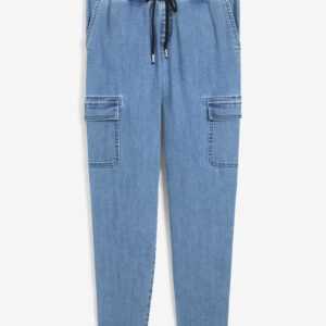Cargo Jeans Mid Waist, croppped