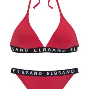 ELBSAND Triangel-Bikini Damen rot Gr.36 Cup C/D