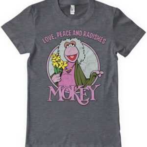 Fraggle Rock T-Shirt Mokey Love, Peace And Radishes T-Shirt