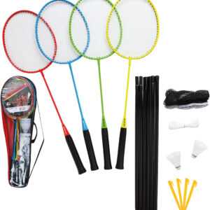 Sunflex Badmintonschläger "Badminton Set Matchmaker 4 Spieler, Schläger, Strand & Wiese", (Set)