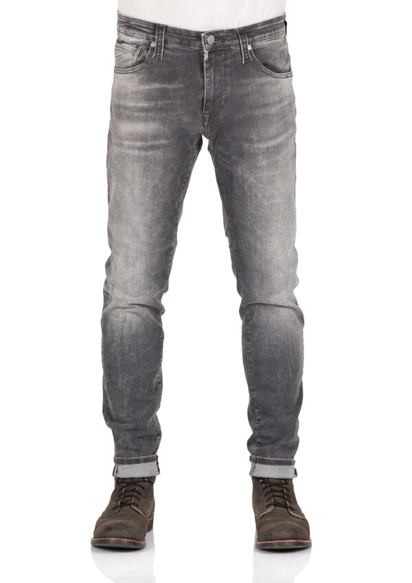 Mavi Herren Jeans James - Skinny Fit - Grau - Dark Grey Ultra Move