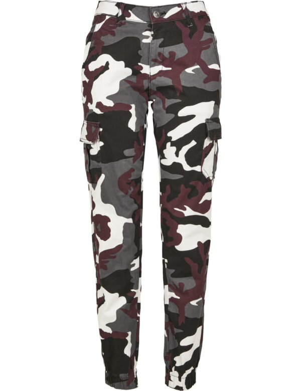 Urban Classics Ladies Hosen HIGH WAIST CAMO CARGO