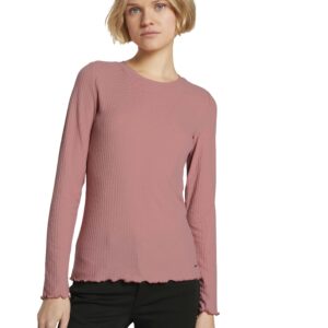 Tom Tailor Langarmshirt Ribbed rose