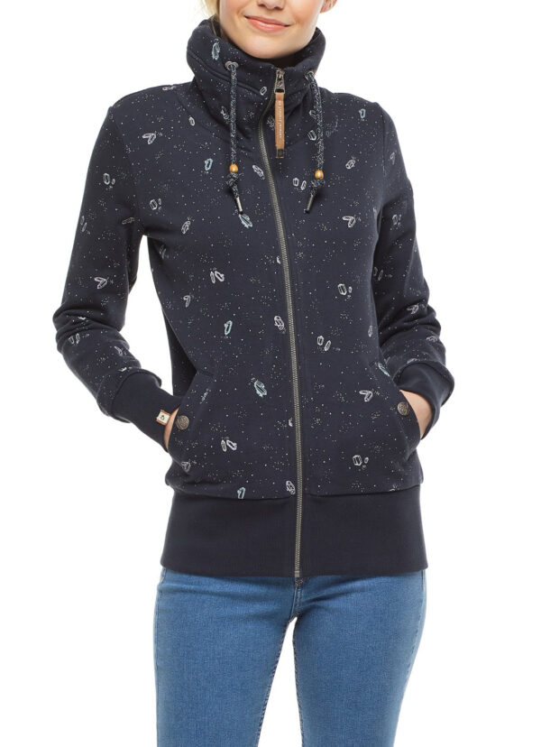 Ragwear Sweatjacke Rylie Crystal Organic navy