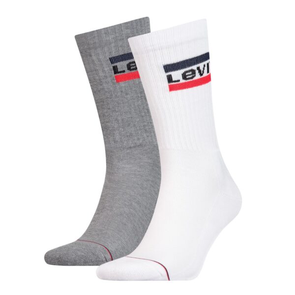 Levis Unisex Sportsocken Regular Cut Sportswear Logo 2er Pack