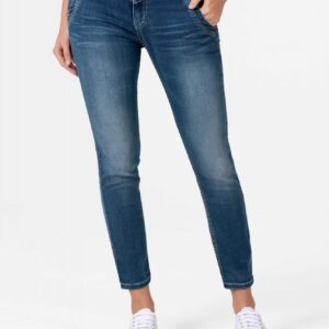 Timezone 7/8 Damenjeans Slim NaliTZ blue denim wash