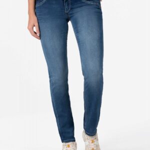 Timezone Damenjeans Slim TahilaTZ Jogg blue denim wash